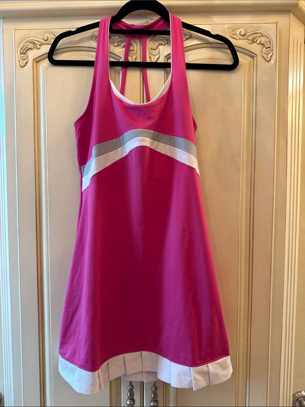 K-Swiss Hot Pink and White Athletic Tennis Dress